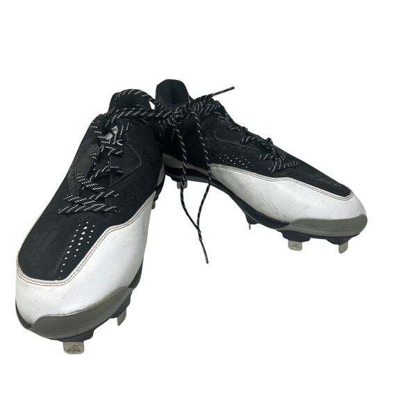Adidas Power Alley 4 Mid Metal Baseball Cleats Mens 13 Black White 115063945 main image 13